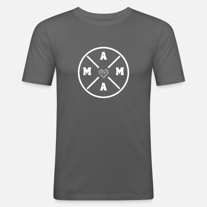 Mama Mutter Muttertag Geschenk - Männer Slim Fit T-Shirt - Graphite