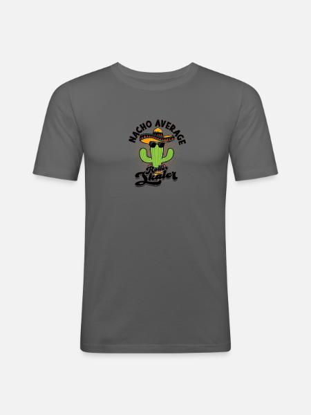 Nacho Durchschnittlicher Rollschuhläufer - nacho - Männer Slim Fit T-Shirt - Graphite