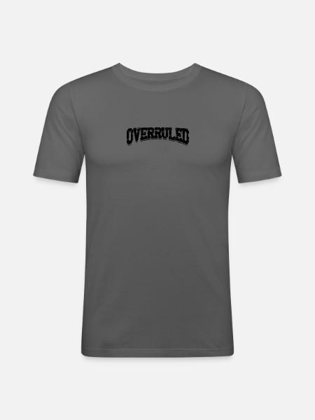 Überstimmt - Jurastudium - Männer Slim Fit T-Shirt - Graphite