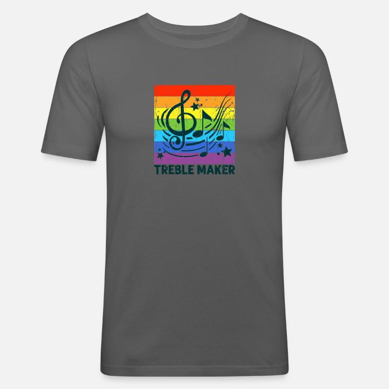 Treble Maker - Höhen - Männer Slim Fit T-Shirt - Graphite