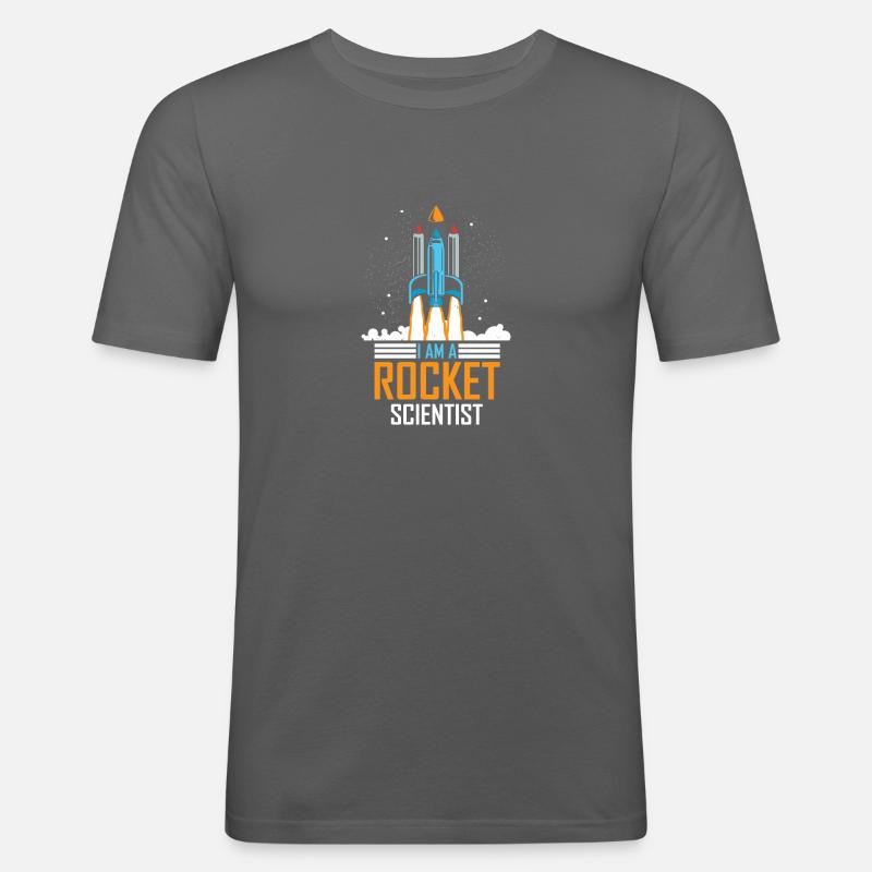 I'm Rocket Scientist Rocket Science - Men's Slim Fit T-Shirt - graphite grey