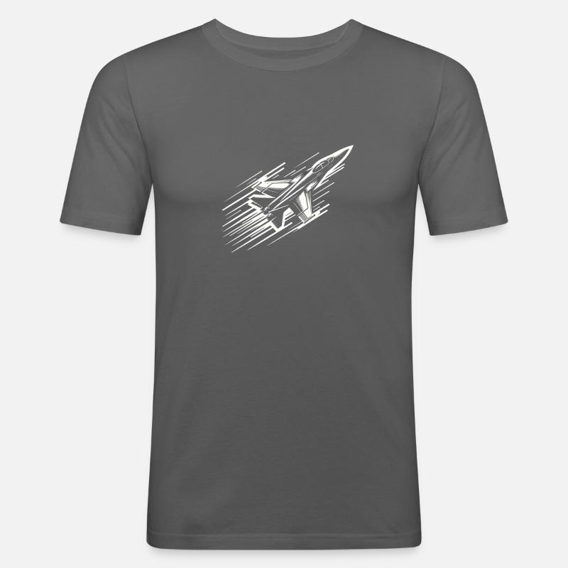 Überschallgeschwindigkeit - Männer Slim Fit T-Shirt - Graphite