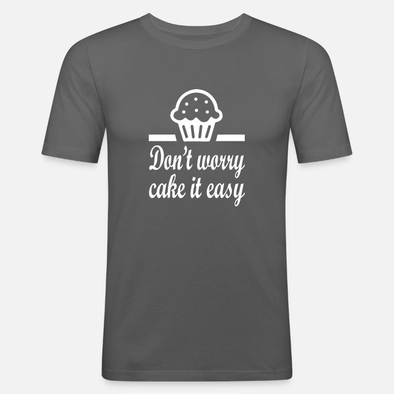 Backen Baking - Männer Slim Fit T-Shirt - Graphite