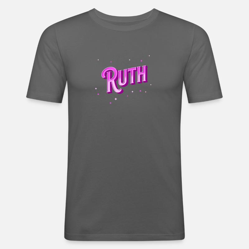 Ruth's name personalized - Men's Slim Fit T-Shirt - graphite grey