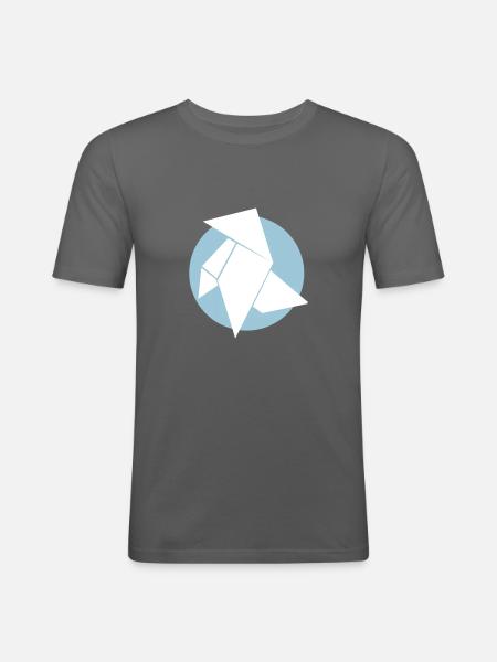 bow tie - Men's Slim Fit T-Shirt - graphite grey