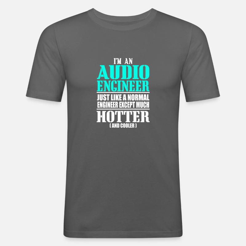 Tontechniker, Techniker - Männer Slim Fit T-Shirt - Graphite