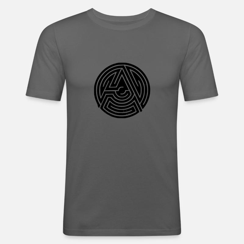 anarchy - Männer Slim Fit T-Shirt - Graphite