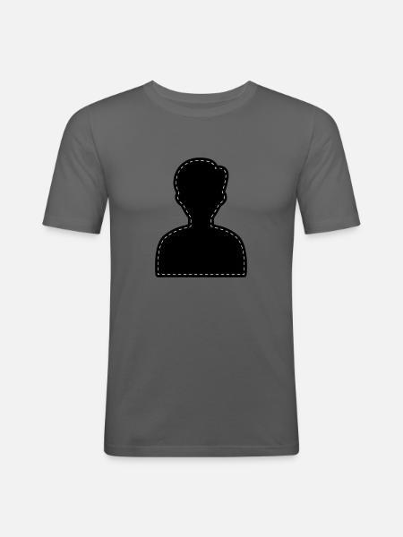 Icon Account Avatar - Men's Slim Fit T-Shirt - graphite grey