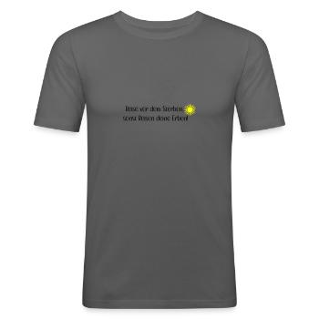 Reise vor dem Sterben - Männer Slim Fit T-Shirt - Graphite - Vorne - Nik (191cm)