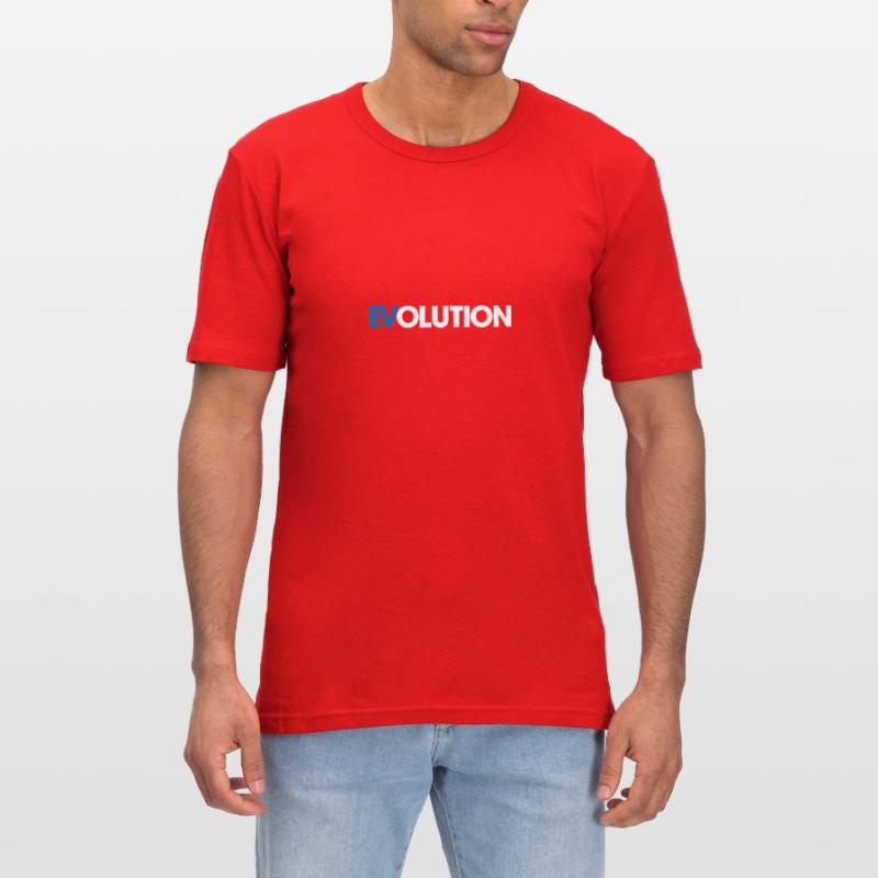 Elektrisch - E Auto - Evolution - Spruch Männer Slim Fit T-Shirt