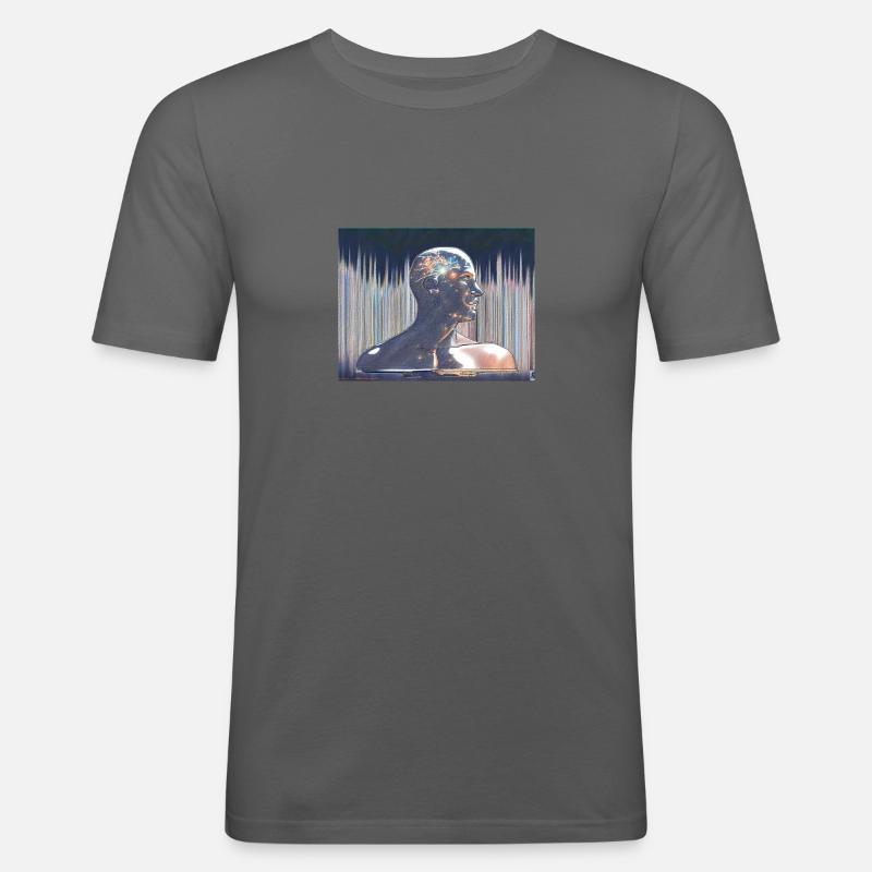 Lightrix - Männer Slim Fit T-Shirt - Graphite