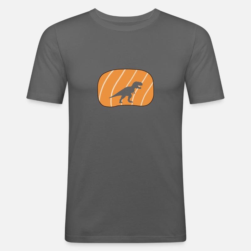 Dinosaurier Dinosaurs Rex - Männer Slim Fit T-Shirt - Graphite
