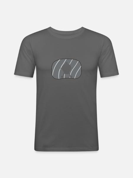 BBQ Grillsaison Gourmet - Männer Slim Fit T-Shirt - Graphite