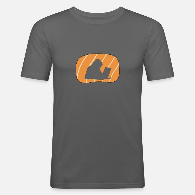 Hacker Informatiker - Männer Slim Fit T-Shirt - Graphite