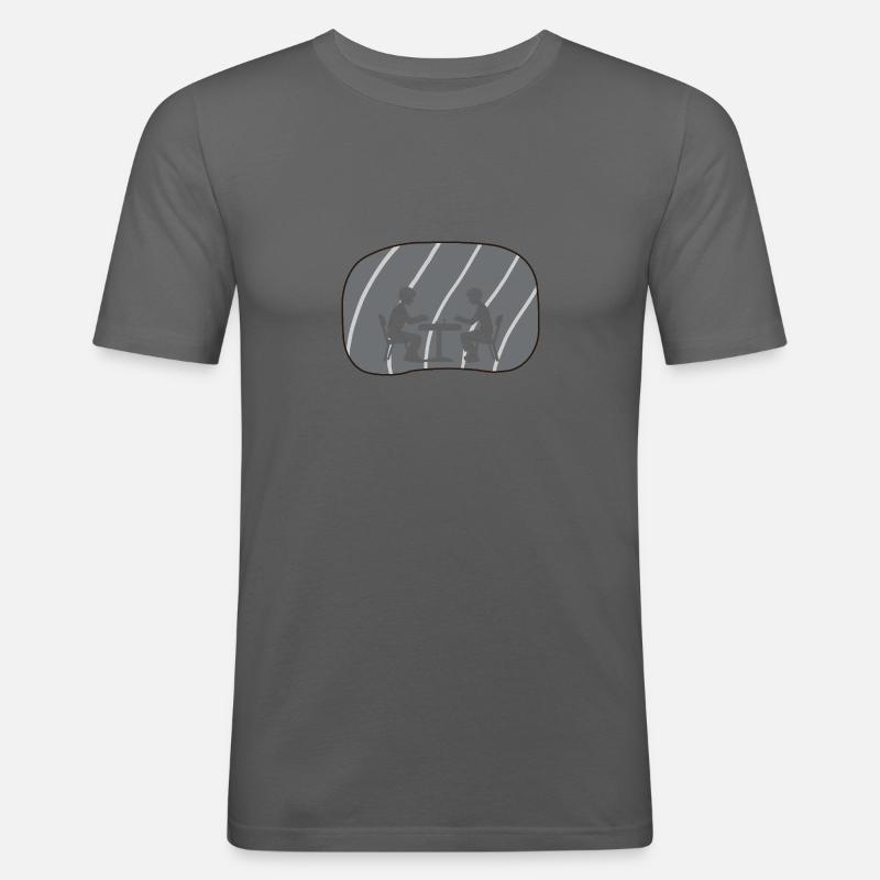 Brettspiele Gemeinschaftsspiele - Männer Slim Fit T-Shirt - Graphite