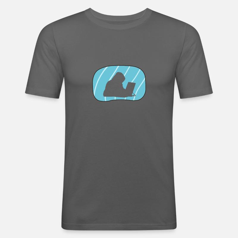 Computer science computer freak - Men's Slim Fit T-Shirt - graphite grey