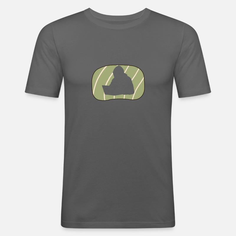 Hacker Computerfreak - Männer Slim Fit T-Shirt - Graphite