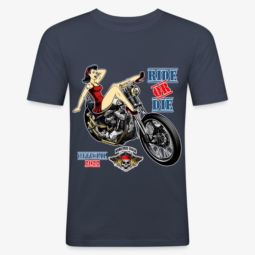 Harleysti Italia - Festlig design 2022 - Slim Fit T-shirt herr