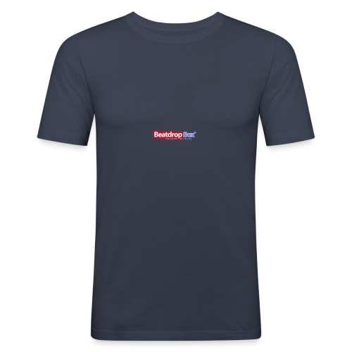 beatdropbox logo final and hires - Mannen slim fit T-shirt
