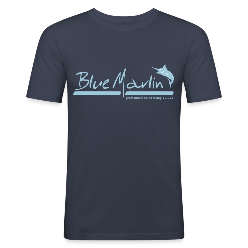BlueMarlin Divestyle - Männer Slim Fit T-Shirt