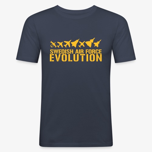 Swedish Air Force Evolution - Slim Fit T-shirt herr