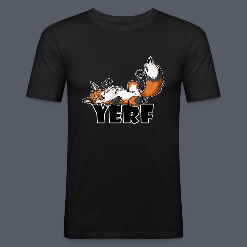 Lazy YERF FOX / Fuchs - Männer Slim Fit T-Shirt