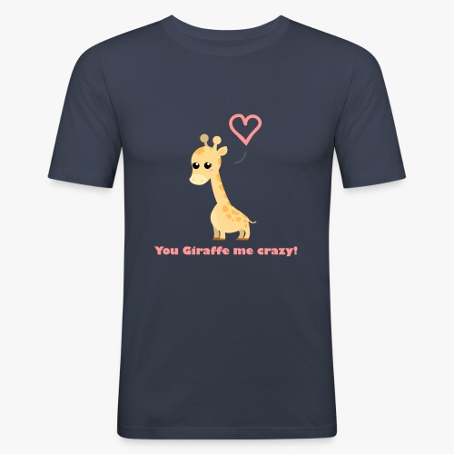 Giraffe Me Crazy - Herre Slim Fit T-Shirt