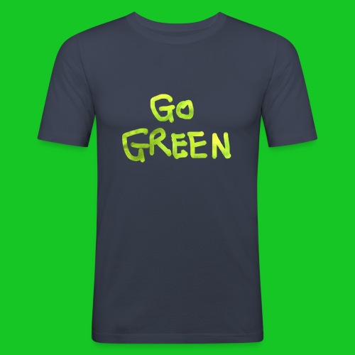 Go Green - Mannen slim fit T-shirt