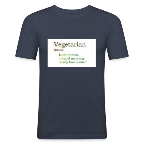 funny-vegetarian - Men's Slim Fit T-Shirt