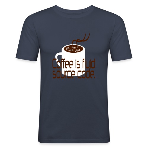 Coffee is source code - Männer Slim Fit T-Shirt