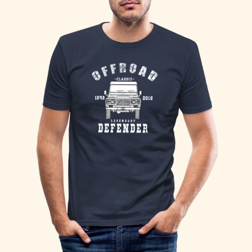 Defender offroad classic - Männer Slim Fit T-Shirt