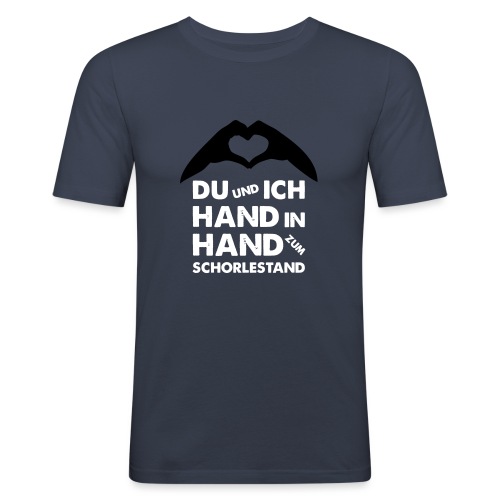 Hand in Hand zum Schorlestand / Gruppenshirt - Männer Slim Fit T-Shirt