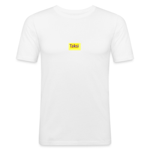 Taksi - Miesten tyköistuva t-paita