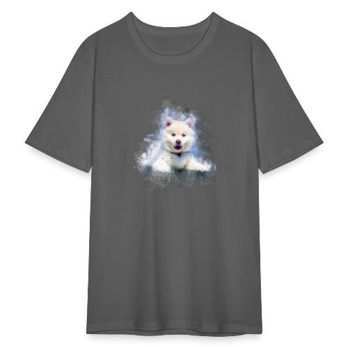 Husky sibérien Blanc chiot mignon -by- Wyll-Fryd - T-shirt près du corps Homme