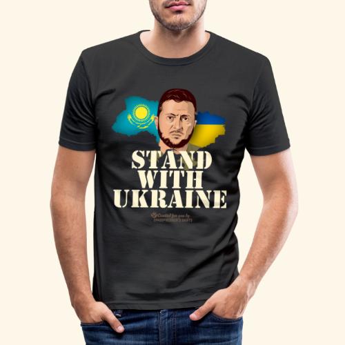 Ukraine Kasachstan - Männer Slim Fit T-Shirt