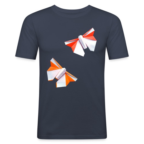 Butterflies Origami - Butterflies - Mariposas - Men's Slim Fit T-Shirt