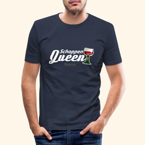 Schoppen Queen - Männer Slim Fit T-Shirt