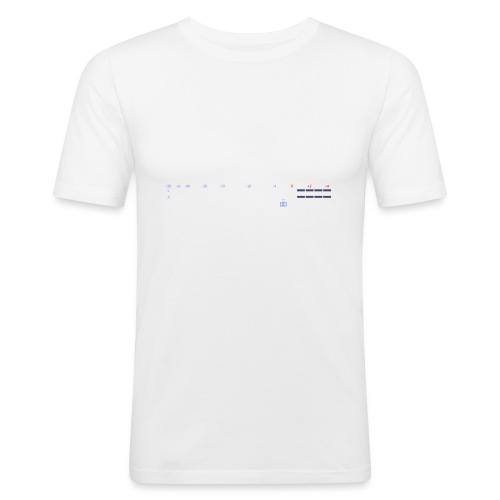digital VU meters - Men's Slim Fit T-Shirt