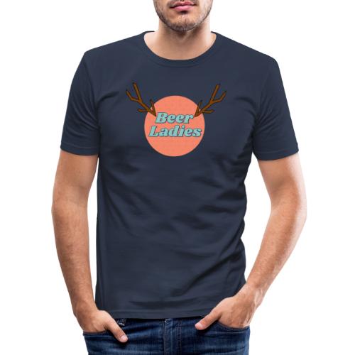 Antlers coral - Men's Slim Fit T-Shirt