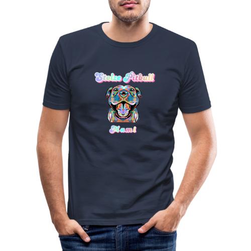 Stolze Hunde Mami - Männer Slim Fit T-Shirt