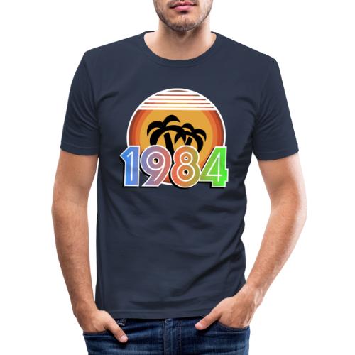1984 80er Jahre Design - Männer Slim Fit T-Shirt