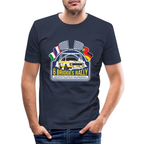 Rally Car Logo - Männer Slim Fit T-Shirt