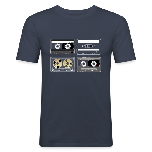4 cassettes - Men's Slim Fit T-Shirt