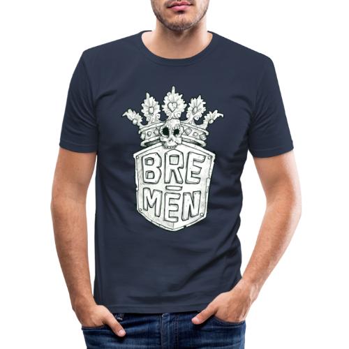 Bre-Men Abenteuer black & white - Männer Slim Fit T-Shirt