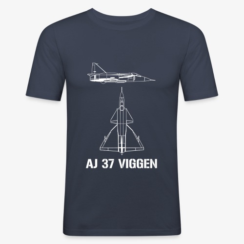 AJ 37 VIGGEN - Slim Fit T-shirt herr