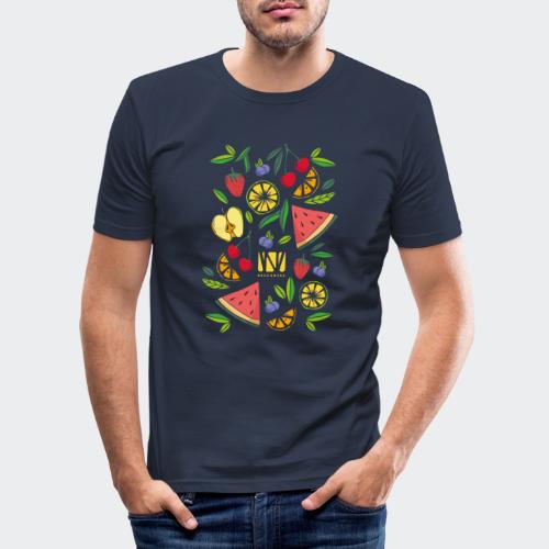 früchte neschwerk - Männer Slim Fit T-Shirt