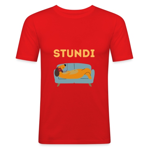 Stundi gelb - Männer Slim Fit T-Shirt
