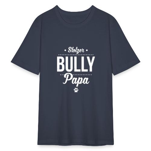 Stolzer Bullypapa Punkte - Männer Slim Fit T-Shirt