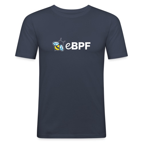 ebpf logo color on dark - Men's Slim Fit T-Shirt