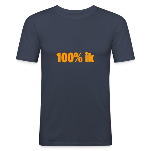 100% ik - Mannen slim fit T-shirt